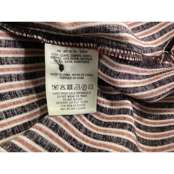 Maeve Anthropologie striped button-down shirt size L - Picture 5 of 5